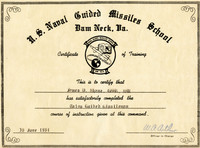 Navy Missleman cert 1