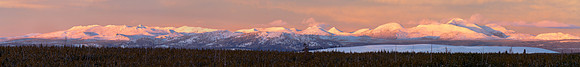 Yellowstone Mountain Sunset Pan 15